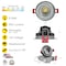 Nuwatt 3 Inch Nickel LED Gimbal Recessed Downlight 2700K-5000K Selectable Canless Light, Dimmable, PK4 NW-GMB-3-5CT-N-R-4P - alternate 4